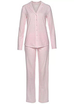 VIVANCE DREAMS Pyjamas in Gingham Pink/White UK 10/12 (fm4-17) - $42.96