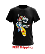 VOLTRON LEGENDARY DEFENDER Black T-Shirt Unisex Short Sleeve All Sizes Gift - $29.39+