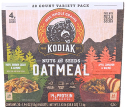Kodiak Nuts and Seeds Oatmeal 20 x 1.94 Oz Packets EXP 04/2026 - €23,21 EUR