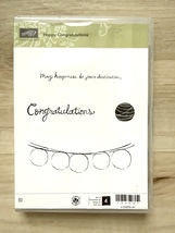 Stampin&#39; Up Happy Congratulations(4 pc) gently used, paper craft, card m... - €12,62 EUR