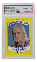 Hulk Hogan Signed 1982 Wrestling All Stars Card #2 PSA/DNA Auto Gem Mint 10 - £186.52 GBP