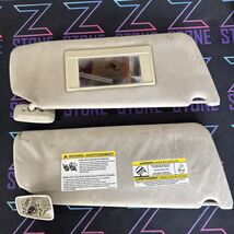 2004-2008 Ford F150 Pair Driver Passenger Tan Beige Cloth Sun Visor Pair - $59.95