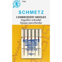 SCHMETZ Embroidery Sewing Machine Needles - Precision Needles, Size 75/1... - $10.00