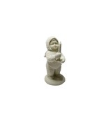 Dept 56 Snowbabies Just One Little Candle Figurine White Bisque Retired ... - £23.36 GBP