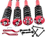 24 Way Damper Coilover + Rear Upper Lower Camber Arm Kit for Honda Accor... - £283.14 GBP