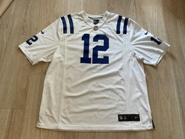 Jersey Andrew Luck #12 lndianapolis Colts NFL Nike Men’s Sz XL White SPOT ONBACK - £20.93 GBP