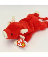 1995 TY Beanie Baby Snort The Bull Vintage Style 4002 Retired 5-15-95 - $364.37 MXN