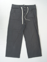 Women&#39;s Vuori Dark Gray Ripstop Wide-Leg Pants L VW416 Organic Cotton - £18.57 GBP