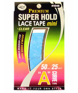 QFITT DOUBLE SIDED CURVE A TYPE LACE TAPE MINI FOR WIGS &amp; HAIRPIECES - 2... - $8.99