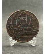 Vintage Latvia  Riga Tourist Bronze Medal USSR 1970s Old People Marathon - $74.86 CAD