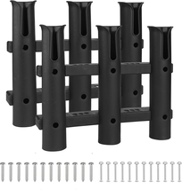 Fishing Rod Holder Boat Plastic Tube Bracket w/ Screws Kayak Garage Trailer - $40.61