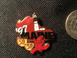 1997 QVC 50 IN 50 STATE MAP TRAVEL PIN MAINE - $9.22