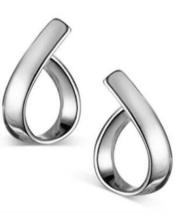 Charter Club Silver-Tone Ribbon Drop Earrings - £12.92 GBP