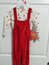 Wonder Nation Baby Girl Red Romper Size 18 Months. NWT! Christmas Outfit. - £4.53 GBP
