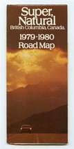 Super Natural British Columbia 1979-1980 Road Map - £8.92 GBP