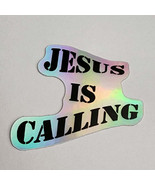 Holographic Die-Cut Stickers &quot;Jesus is Calling&quot; - €8,69 EUR+