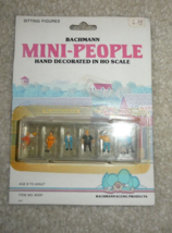 Vintage 1980s Bachmann HO Scale Sitting People Figures 42331 NOS - $18.81