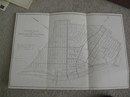 Vintage 1948 Pennsylvania Map Borough of Columbia Lancaster Co 11 1/2 x ... - $24.75