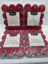 (4) Candle lite Apple Cinnamon Tea Light Candle 24 Pack Each Holiday Fal... - $375.23 MXN