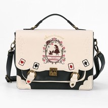 Alice in Wonderland ita Handbag Women&#39;s Shoulder PU Bag Japanese Cute Embroidery - £61.56 GBP