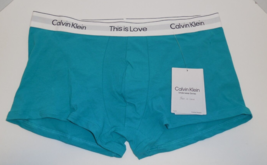 Calvin Klein Mens XL Cotton Stretch This Is Love Trunk Underwear Green P... - £15.53 GBP