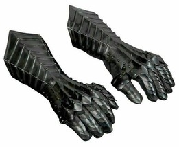 Black Nazgul Gauntlets Steel armor Gloves Crusader Sca Larp Gauntlets Best Gift - £79.12 GBP