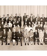 1963 Real Photo New Hampshire High School Faculty Staff Assembly Photogr... - €34,30 EUR