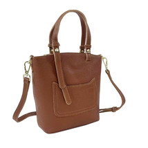 Women&#39;s Hand Bag First Layer Leather One-Shoulder Cross-Body Hand-Carrying Women - £48.87 GBP