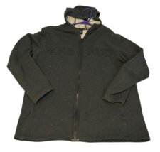 LE JEAN DE MARITHE FRANCOIS GIRBAUD Zip Sweat Jacket Hoodie Large Charco... - $47.45