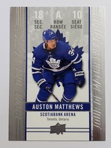 2018 - 19 Auston Matthews Game Day Action Tim Hortons Canada Hockey Card GDA-10 - £3.12 GBP