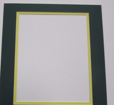 Photo Mat 11x14  for 8x10 photo Green Bay Packers colors - £9.36 GBP