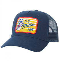 Miller High Life It&#39;s Miller Time Trucker Hat By Junk Food Blue - $40.99