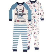 Toddler and Big Boy&#39;s Astronaut Costume Space Themed 4-Piece Cotton Paja... - $14.99