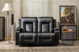 Leather Recliner Modern Loveseat Sofa, 2 Leather Recliner Chair,Modern S... - £726.62 GBP
