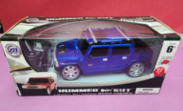 Hummer H2 Radio Control Blue Car 1:28 Scale GM Mega Motors Toys NIB - £11.16 GBP