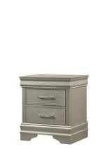 Amalia Gray Nightstand - Modern Bedside Table - $238.74 CAD