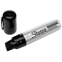 Magnum Permanent Marker Extra Large Chisel Black Ink Lot of 12 - £89.43 GBP
