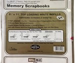 Pioneer 8 1/2 X 11 inch Memory Book Refill Pages 5 Pack RW 85 White Sealed - $7.00