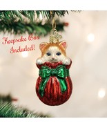 Letting Cat Out Of The Bag Old World Christmas Blown Glass Collectible O... - £15.65 GBP