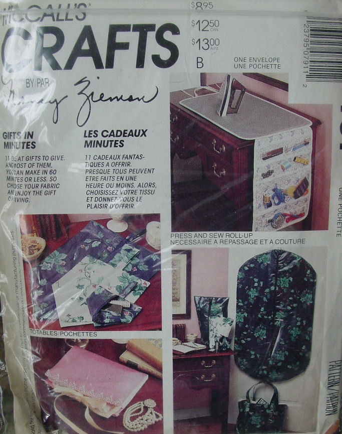 Pattern 791 Gifts to make Garment Bag, Tote, Picnic Roll Ups - £4.47 GBP