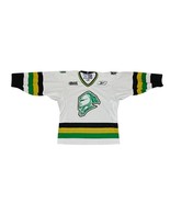 London Knights Reebok Hockey Jersey Adult Medium CHL White Yellow Green ... - $3,634.04 MXN