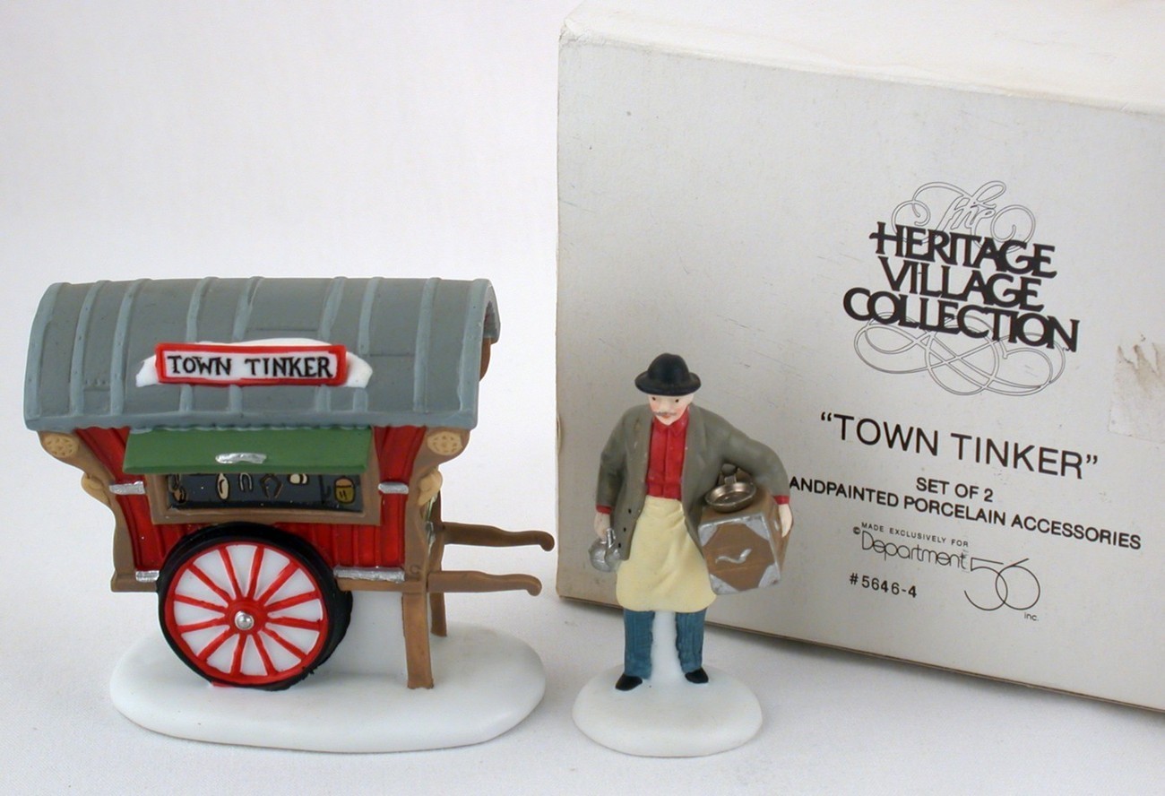 Dept 56 Town Tinker Heritage Village Accessory #5646-4 Original Box - $15.00