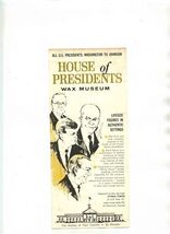 House of Presidents Wax Museum Brochure Clermont Florida - $9.90