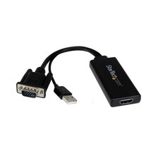 StarTech.com VGA to HDMI Adapter with USB Audio - VGA to HDMI Converter for Your - £58.39 GBP