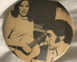 Elvis Presley Vintage Pinback Button Elvis With Mary Tyler Moore J4 - $6.92