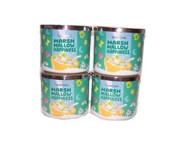 Goose Creek Marshmallow Happiness Scented Large 3 Wick Candle 14.5 oz x4 - $86.50