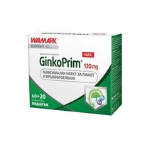Ginko Prim Max 120 mg for memory and concentration x80 tablets Walmark - £35.80 GBP
