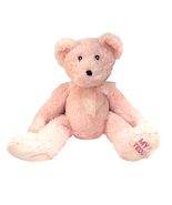 Wishpets My First Teddy Bear Plush Mia Pink Embroidered Eyes Baby Toy 20... - $14.88 CAD