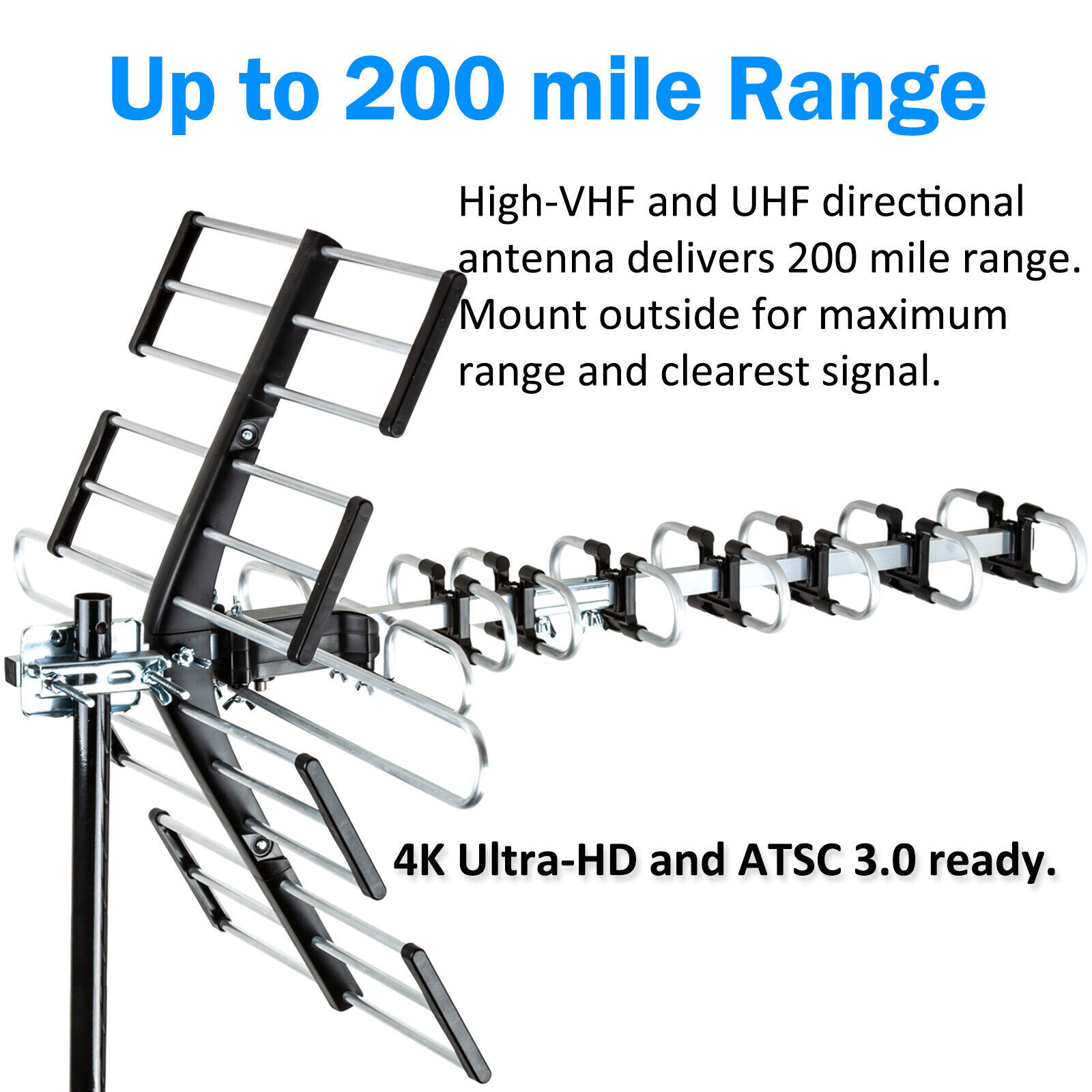 Outdoor TV Antenna, Long Range Antenna, 4K 1080P VHF UHF Digital HDTV An... - $52.42
