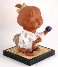 Seto Craft Japan Clay Bisque Folk Art Doll on Tatami - $18.00